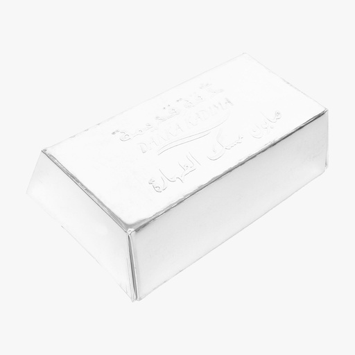 [DK1332] صابون غار سبيكة الفضة بمسك الطهارة الأبيض - 160 جرام
