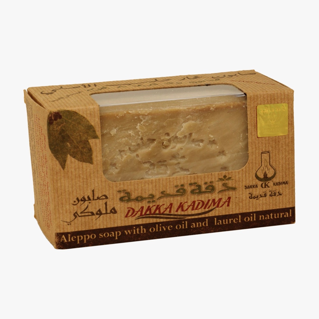 [DK1102] Sapone tradizionale di Aleppo con olio d'oliva e olio di alloro al 5% - 200 gr