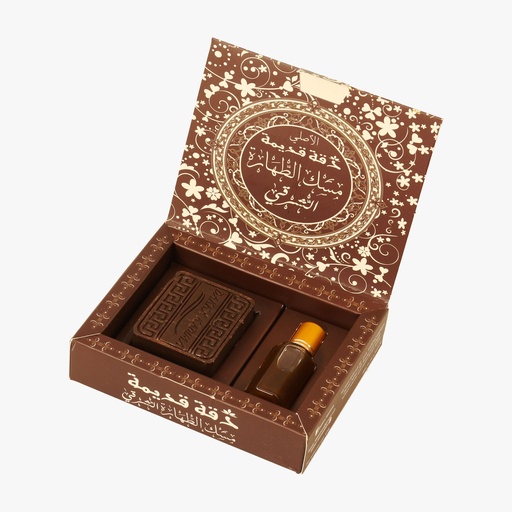 [DK1614] مسك الطهارة الاسود + صابونة المسك - 12 مل