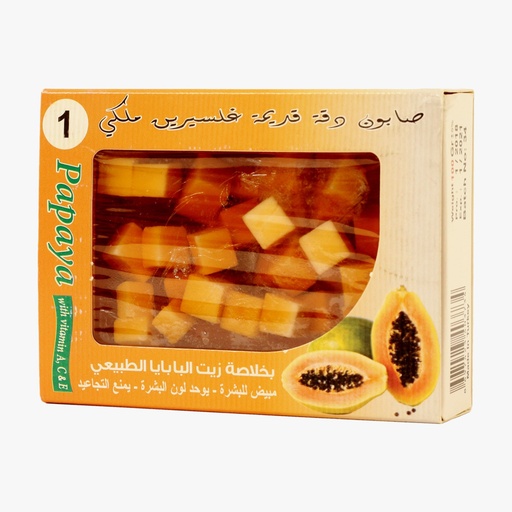 [DK1220] Natural Glycerin Soap with Natural Papaya Oil Extract - 100 gr