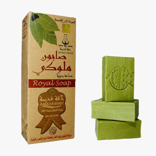 [DK1292] صابون غار ملوكي بزيت الزيتون و زيت الغار، مجموعة من 6 قطع - 900 جرام